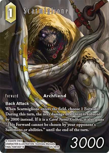 Final Fantasy TCG - Opus XXV - 25-061 Scarmiglione Full Art