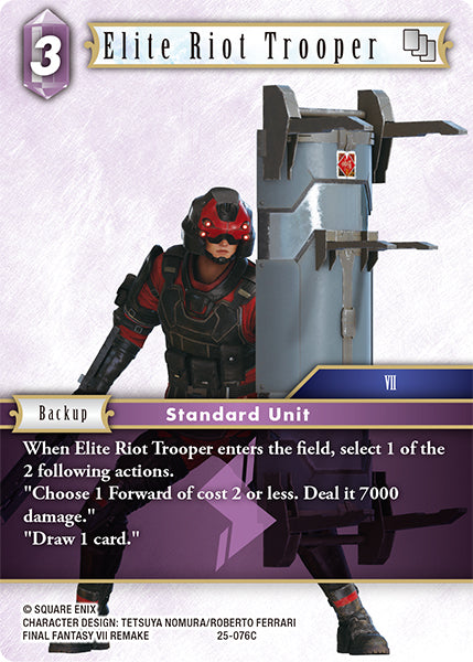 Final Fantasy TCG - Opus XXV - 25-076 Elite Riot Trooper