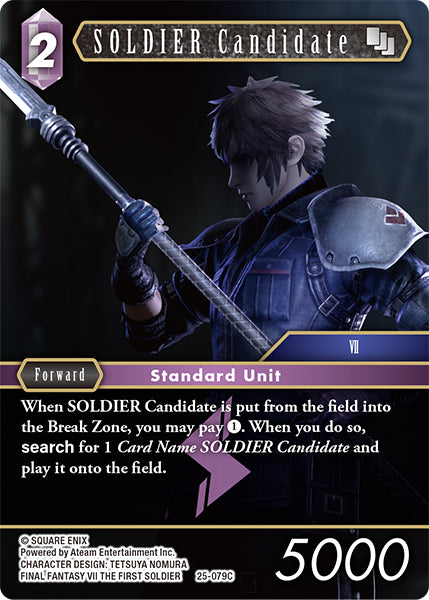 Final Fantasy TCG - Opus XXV - 25-079 SOLDIER Candidate