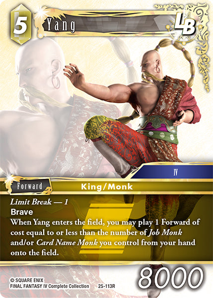 Final Fantasy TCG - Opus XXV - 25-113 Yang