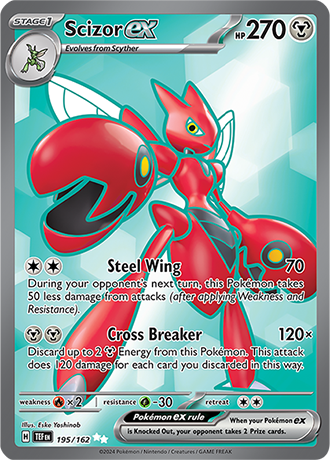 Scarlet & Violet Temporal Forces 195/162 Scizor ex