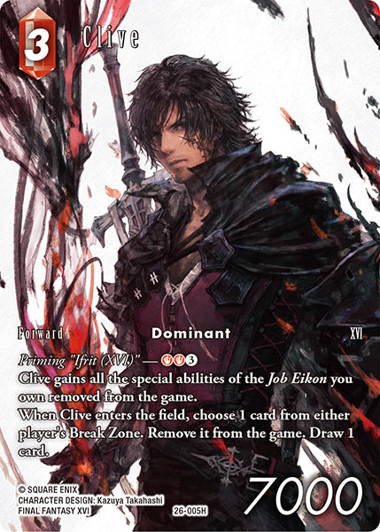 Final Fantasy TCG - Opus XXVI - 26-005 Clive Full Art
