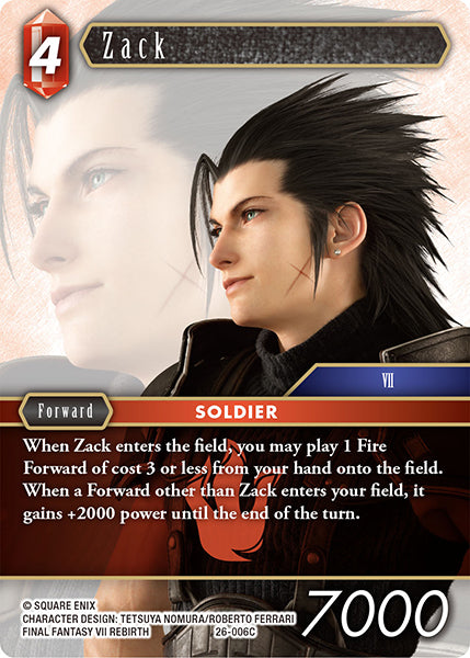 Final Fantasy TCG - Opus XXVI - 26-006 Zack