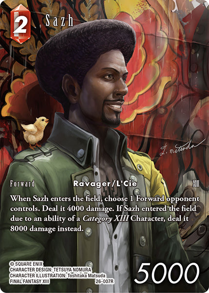 Final Fantasy TCG - Opus XXVI - 26-007 Sazh Full Art