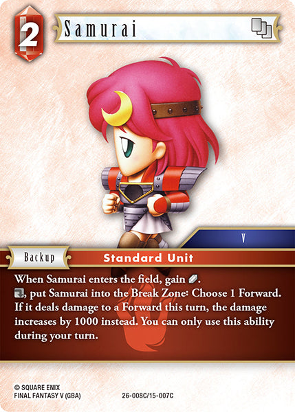 Final Fantasy TCG - Opus XXVI - 26-008 Samurai