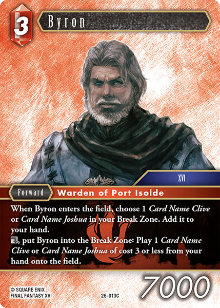 Final Fantasy TCG - Opus XXVI - 26-013 Byron
