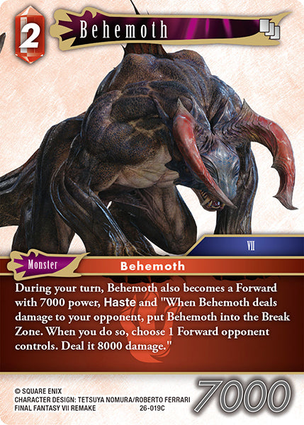Final Fantasy TCG - Opus XXVI - 26-019 Behemoth
