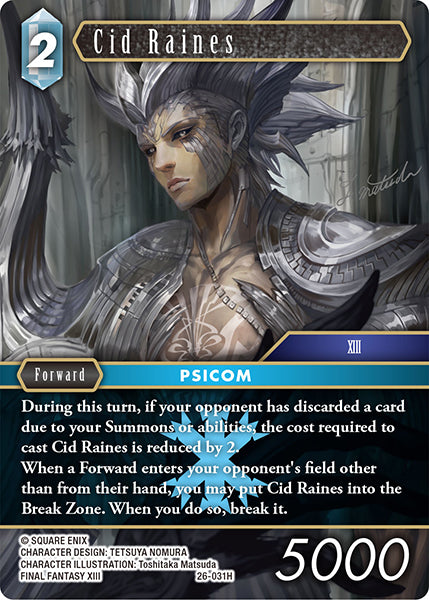 Final Fantasy TCG - Opus XXVI - 26-031 Cid Raines