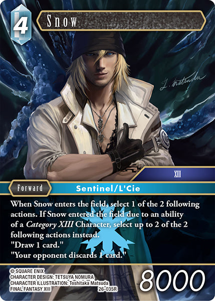 Final Fantasy TCG - Opus XXVI - 26-035 Snow