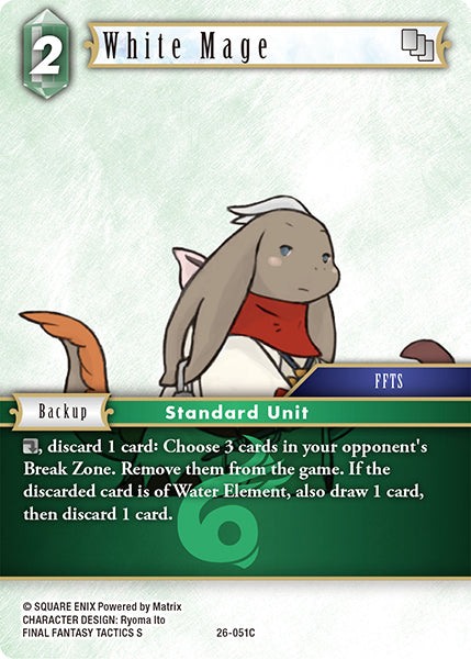 Final Fantasy TCG - Opus XXVI - 26-051 White Mage