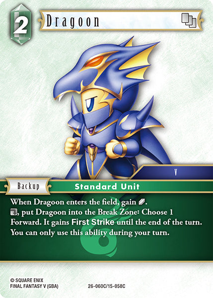 Final Fantasy TCG - Opus XXVI - 26-060 Dragoon