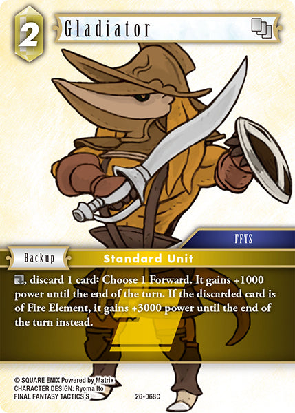 Final Fantasy TCG - Opus XXVI - 26-068 Gladiator