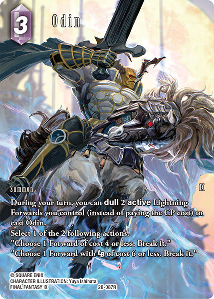 Final Fantasy TCG - Opus XXVI - 26-087 Odin Full Art