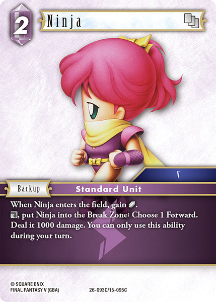 Final Fantasy TCG - Opus XXVI - 26-093 Ninja