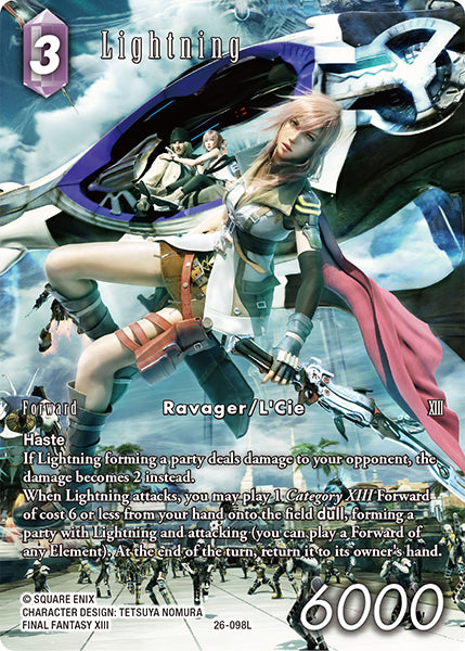 Final Fantasy TCG - Opus XXVI - 26-098 Lightning Full Art