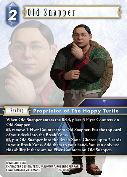 Final Fantasy TCG - Opus XXVI - 26-106 Old Snapper