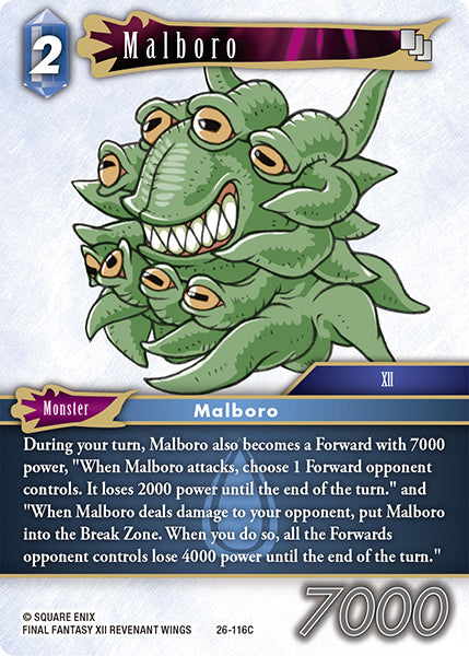 Final Fantasy TCG - Opus XXVI - 26-116 Malboro