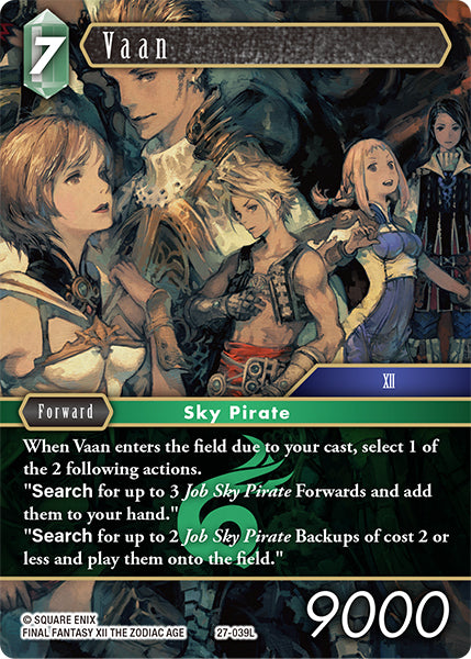 Final Fantasy TCG - Opus XXV - 27-039 Vaan