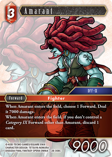 Final Fantasy TCG - Opus XXVIII - 28-008 Amarant Foil