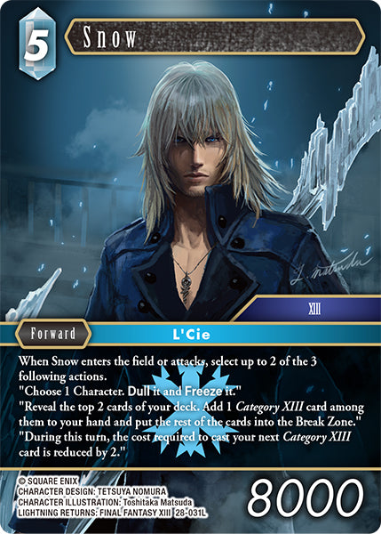Final Fantasy TCG - Opus XXVIII - 28-031 Snow Foil