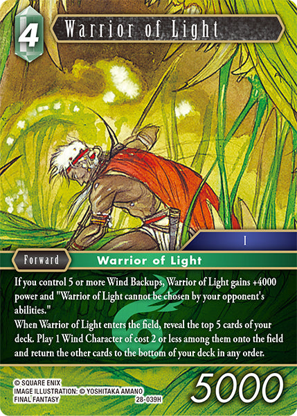 Final Fantasy TCG - Opus XXVIII - 28-039 Warrior of Light