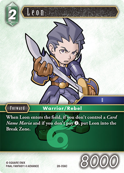 Final Fantasy TCG - Opus XXVIII - 28-056 Leon Foil