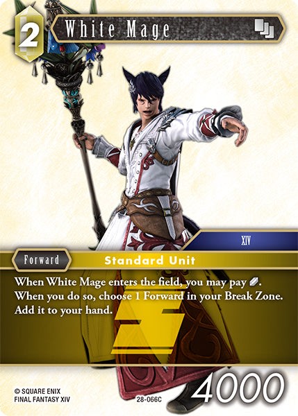 Final Fantasy TCG - Opus XXVIII - 28-066 White Mage Foil