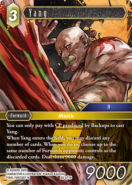 Final Fantasy TCG - Opus XXVIII - 28-071 Yang Foil