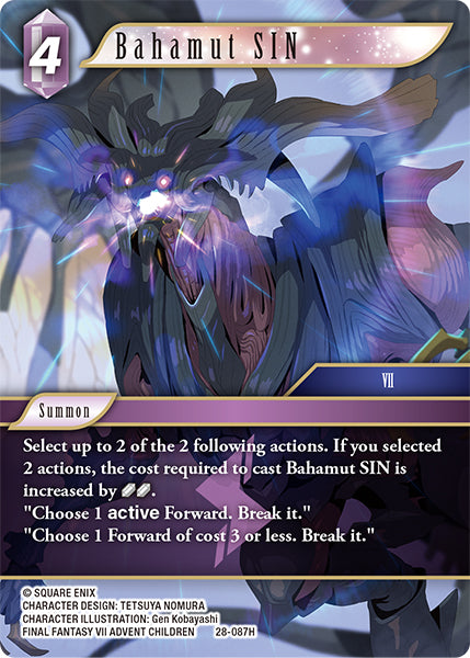 Final Fantasy TCG - Opus XXVIII - 28-087 Bahamut SIN