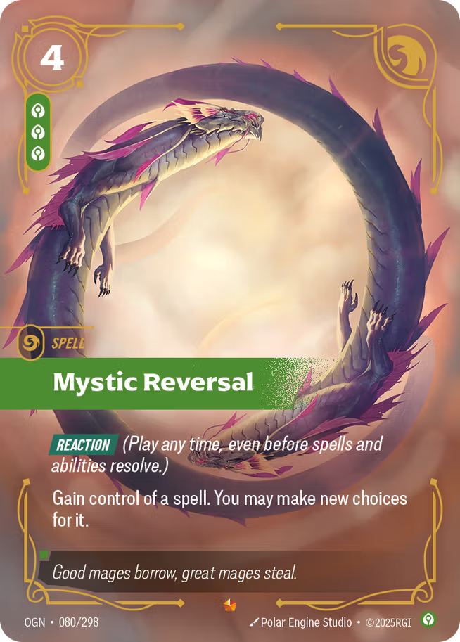 Riftbound: League of Legends TCG Origins 080/289 Mystic Reversal