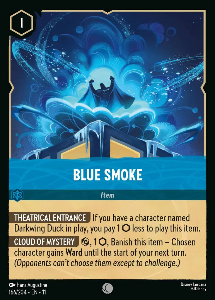 Disney Lorcana Winterspell 166/204 Blue Smoke Foil