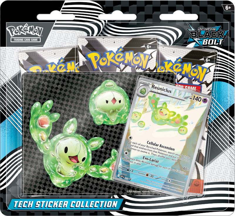 Pokémon TCG: Scarlet & Violet 10.5 - Black Bolt - Tech Sticker Collection Reuniclus