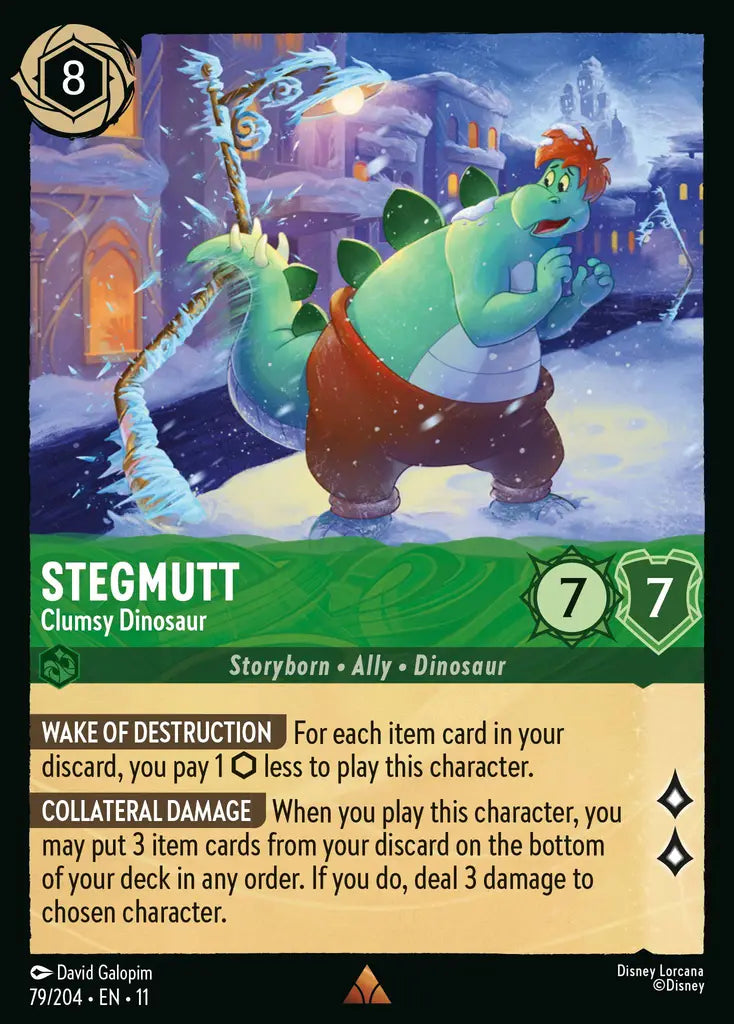 Disney Lorcana Winterspell 079/204 Stegmutt - Clumsy Dinosaur