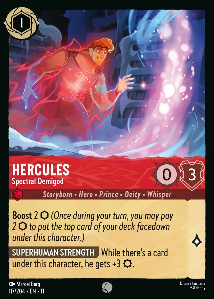 Disney Lorcana Winterspell 117/204 Hercules - Spectral Demigod Foil