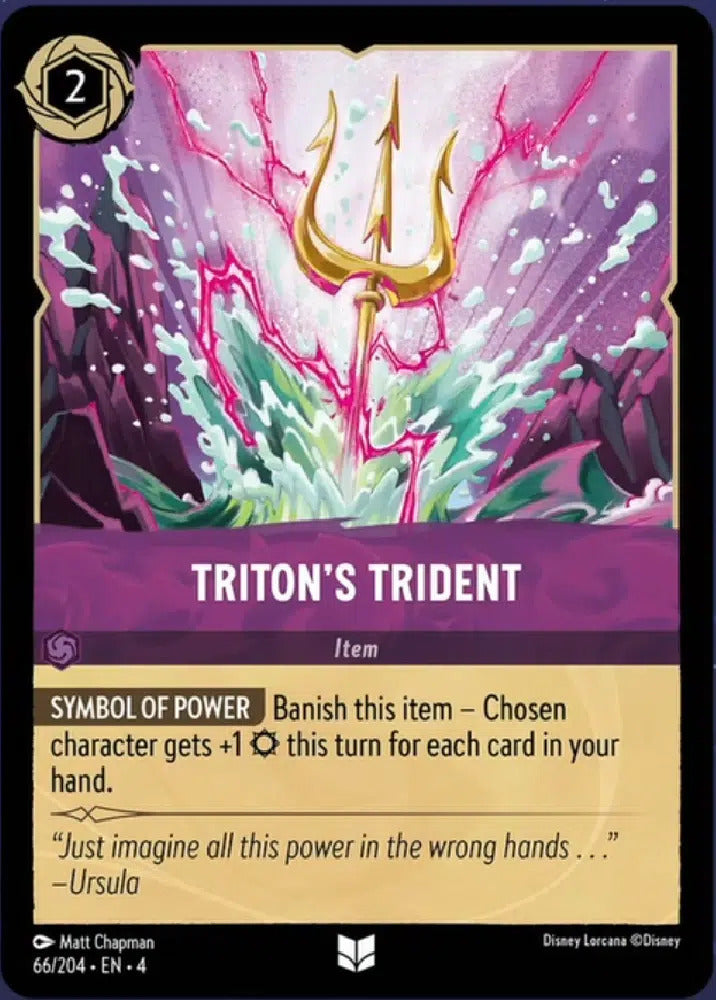 Disney Lorcana Ursula's Return 066/204 TRITON'S TRIDENT