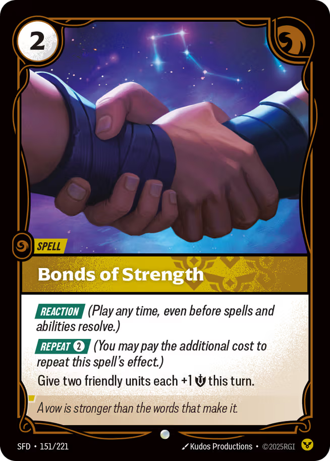 Riftbound: League of Legends TCG Spiritforged 151/221 Bonds of Strength