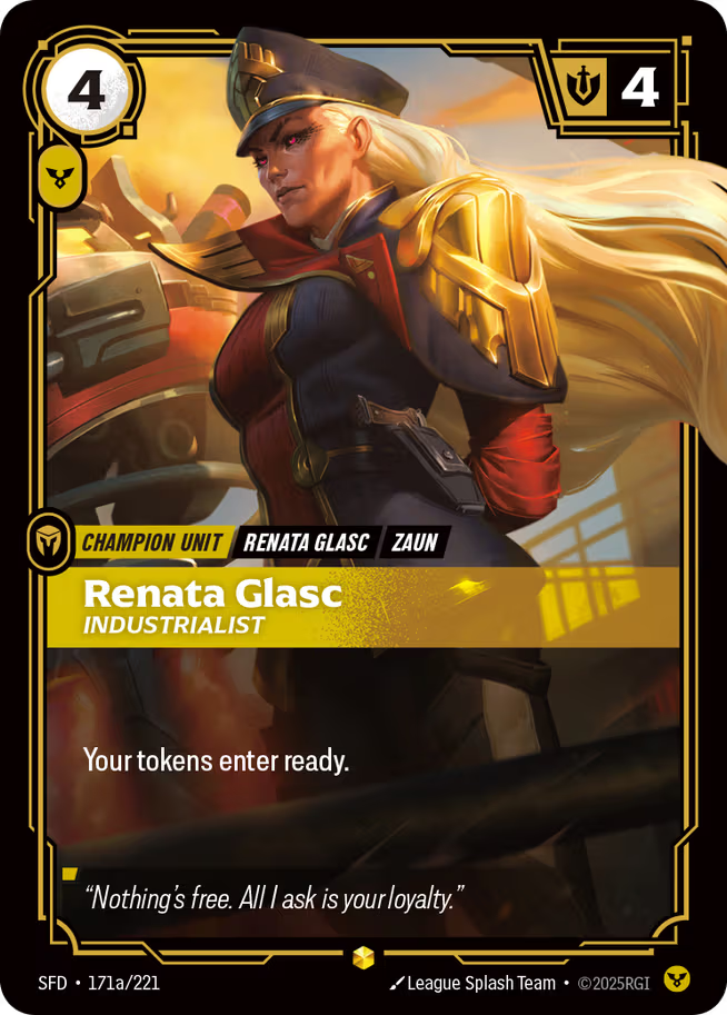 Riftbound: League of Legends TCG Spiritforged 171a/221 Renata Glasc, Industrialist Alternative Art