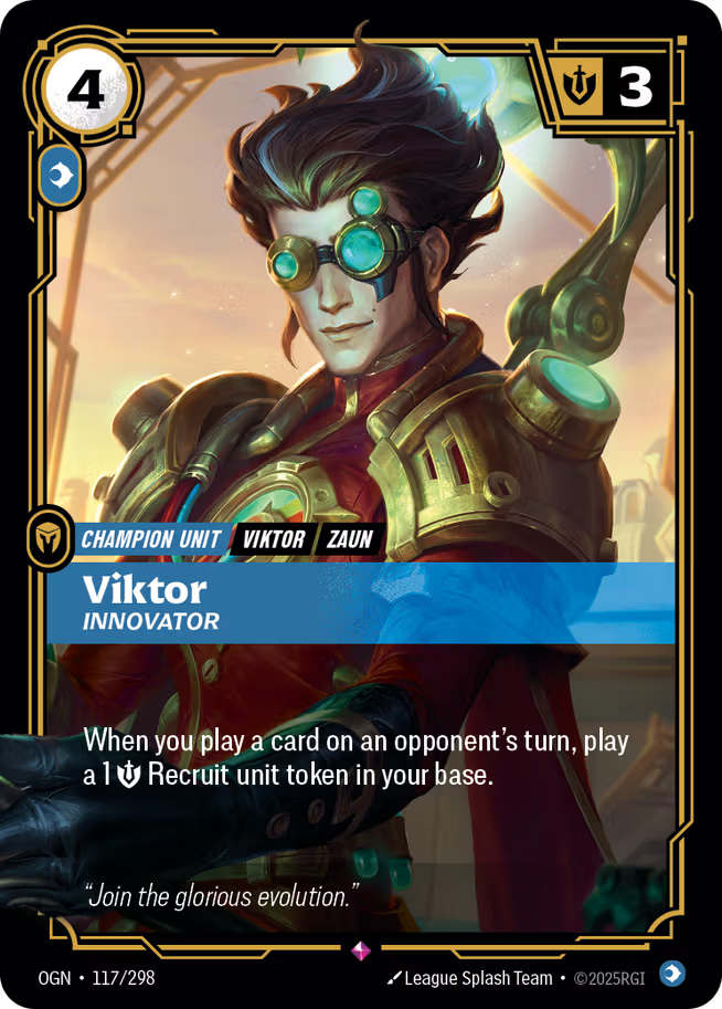 Riftbound: League of Legends TCG Origins 117/289 Viktor, Innovator