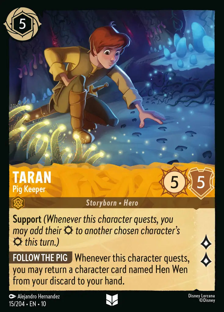 Disney Lorcana Whispers in the Well 015/204 Taran - Pig Keeper