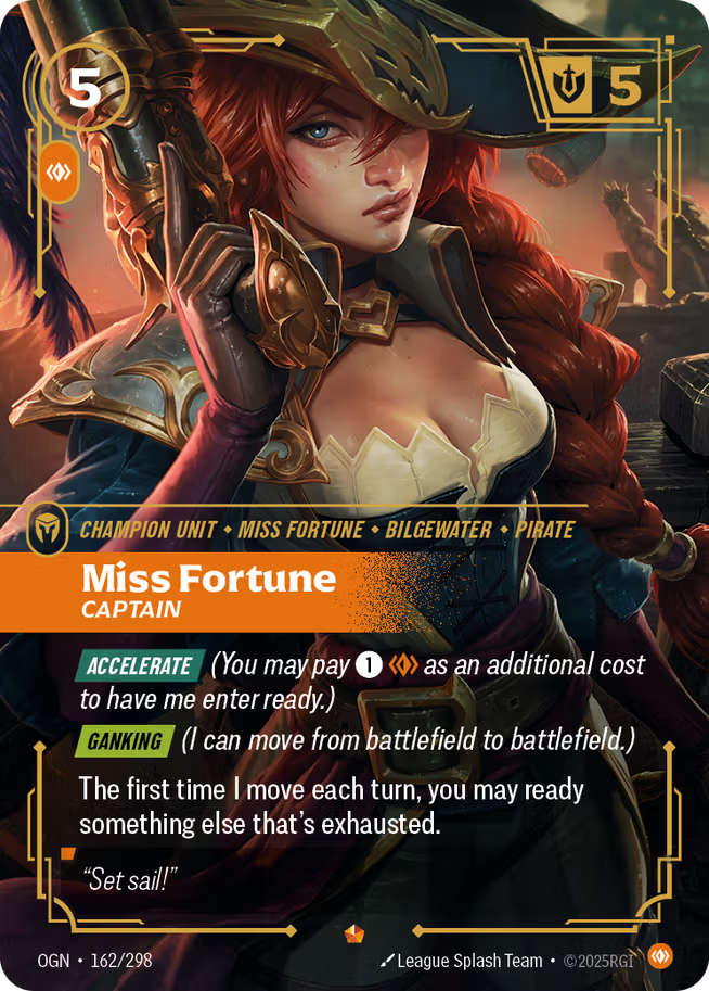 Riftbound: League of Legends TCG Origins 162/289 Miss Fortune, Captain