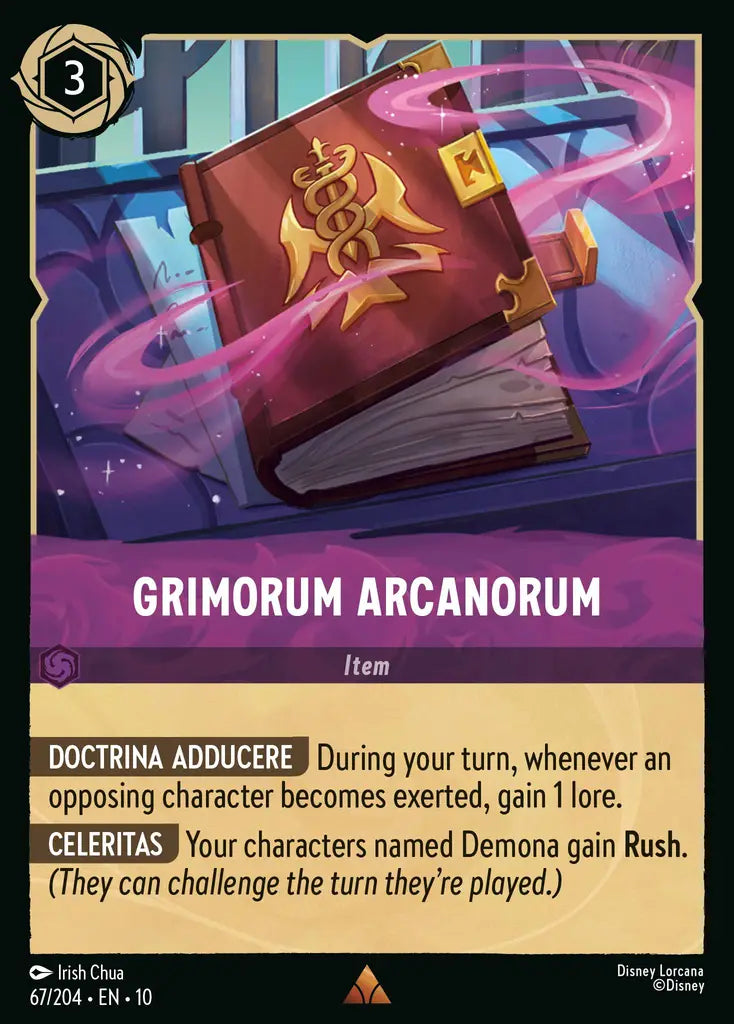 Disney Lorcana Whispers in the Well 067/204 Grimorum Arcanorum