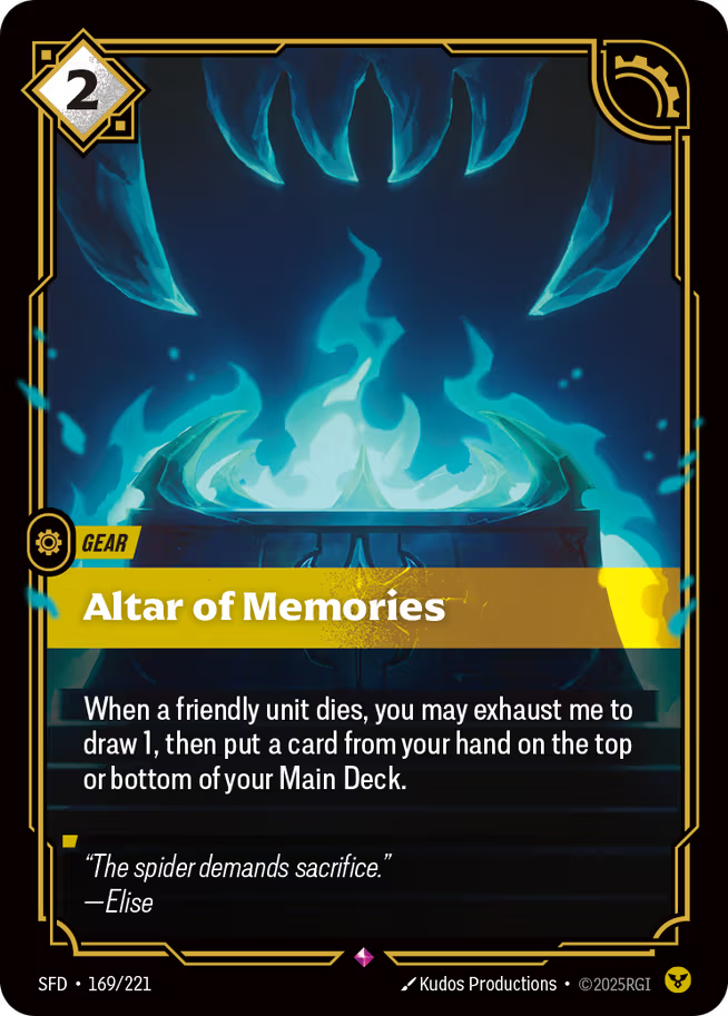 Riftbound: League of Legends TCG Spiritforged 169/221 Altar of Memories
