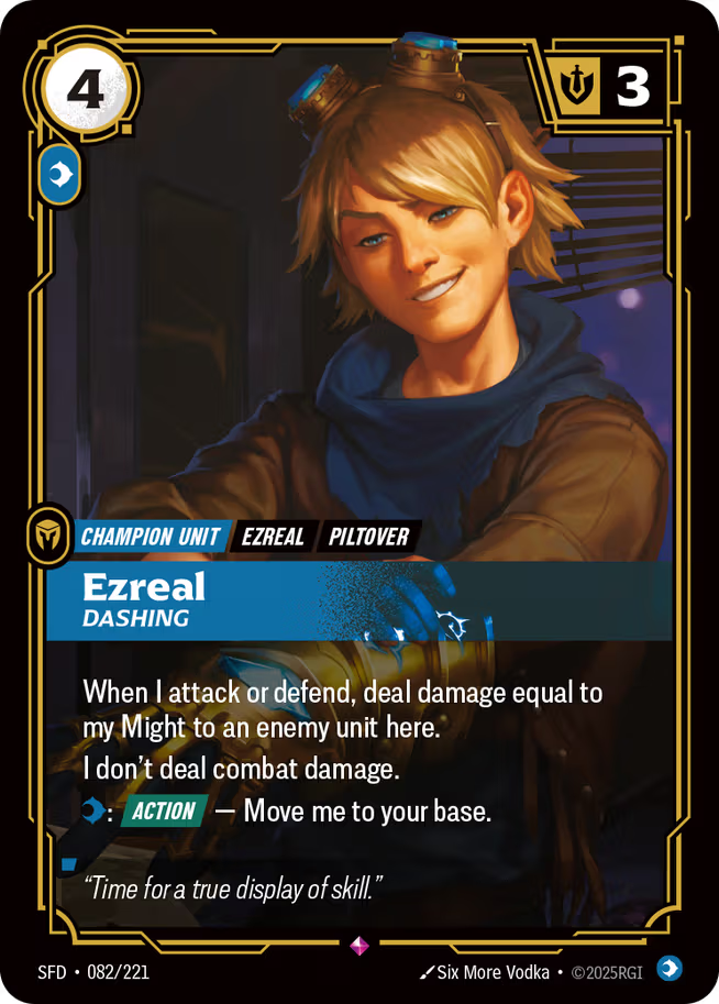 Riftbound: League of Legends TCG Spiritforged 082/221 Ezreal, Dashing