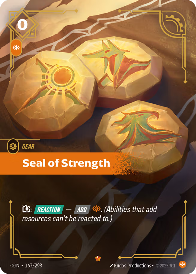 Riftbound: League of Legends TCG Origins 163/289 Seal of Strength