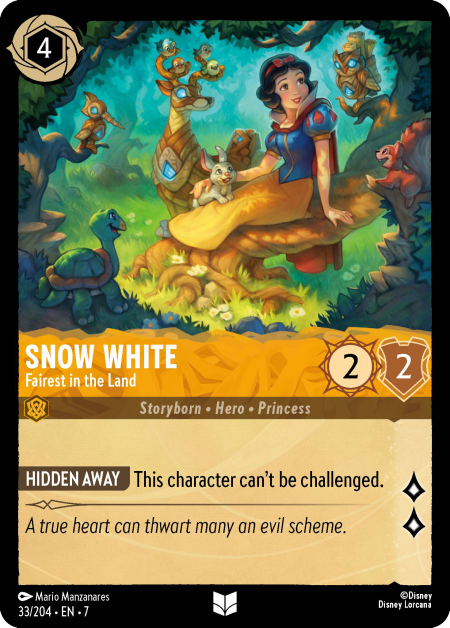 Disney Lorcana Archazia's Island 033/204 Snow White - Fairest in the Land