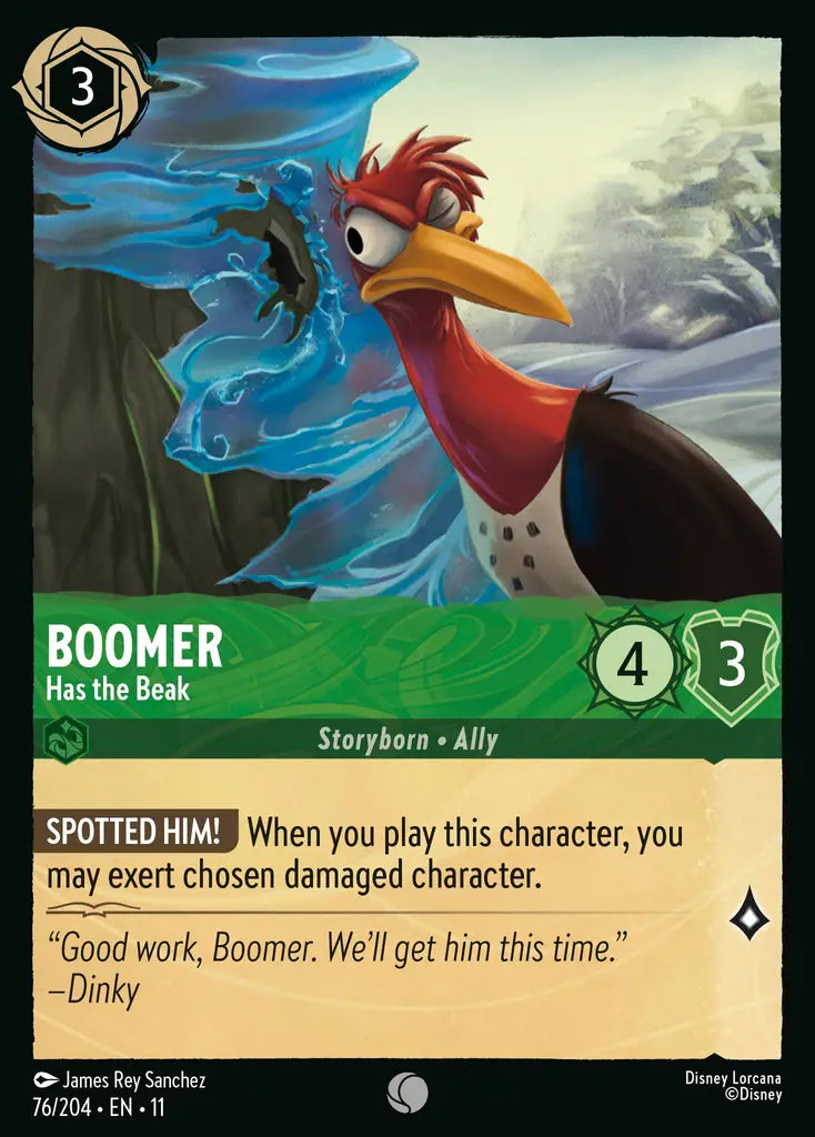 Disney Lorcana Winterspell 076/204 Boomer - Has the Beak