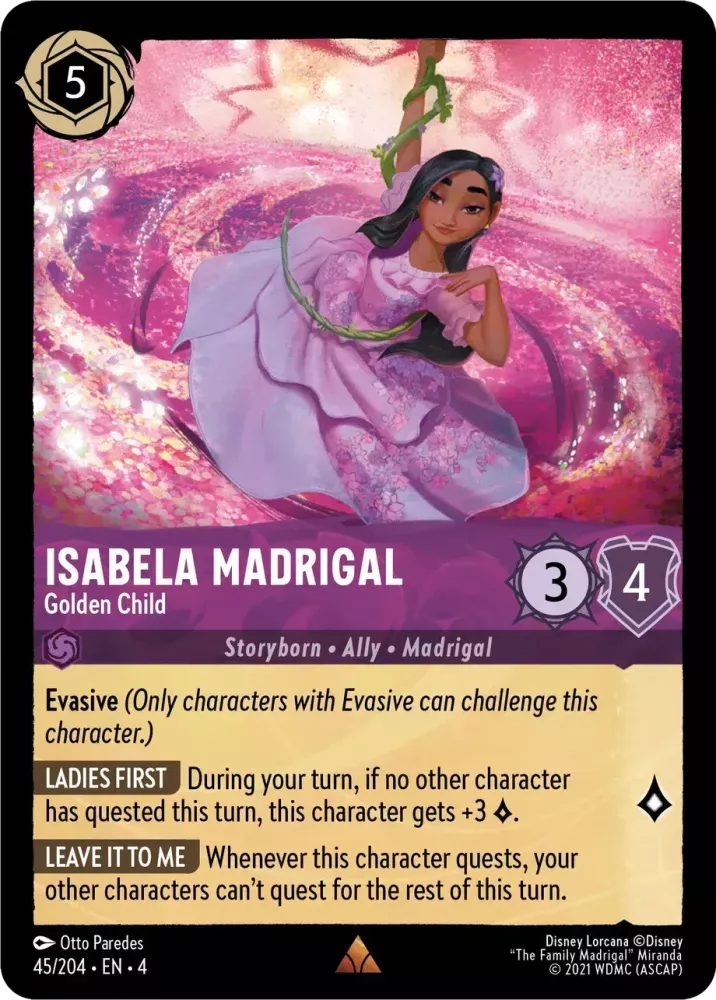 Disney Lorcana Ursula's Return 045/204 Isabela Madrigal - Golden Child