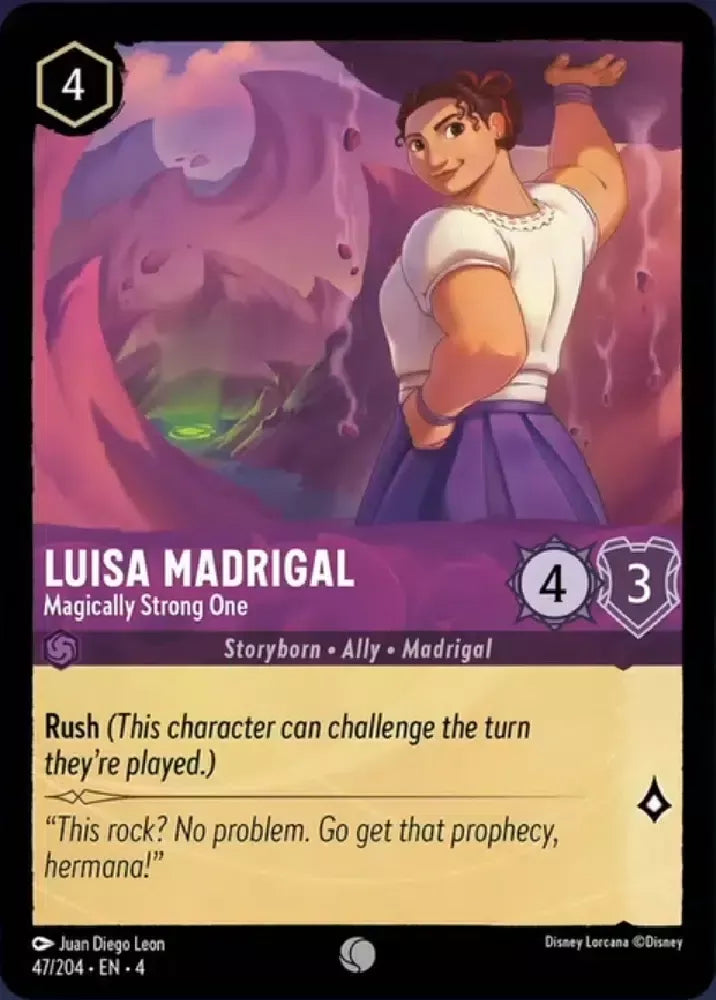 Disney Lorcana Ursula's Return 047/204 Luisa Madrigal - Magically Strong One