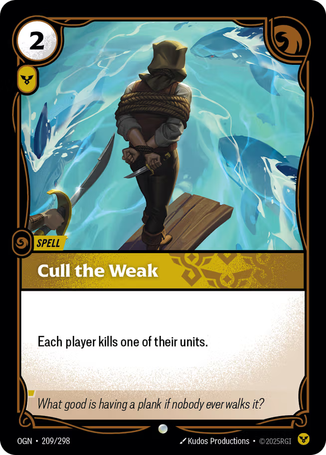 Riftbound: League of Legends TCG Origins 209/289 Cull the Weak