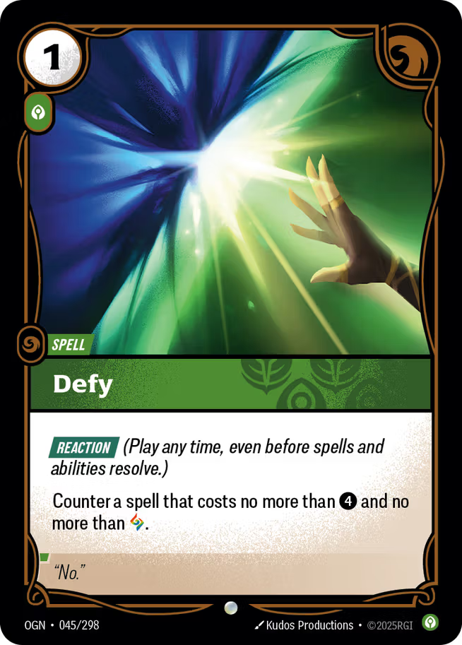 Riftbound: League of Legends TCG Origins 045/289 Defy